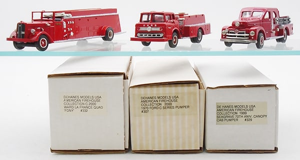 3 DE HANES MODEL FIRE TRUCKS (1 of 2)