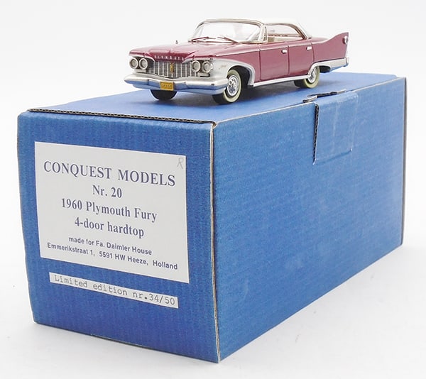 CONQUEST MODELS #20 1960 PLYMOUTH FURY (1 of 2)
