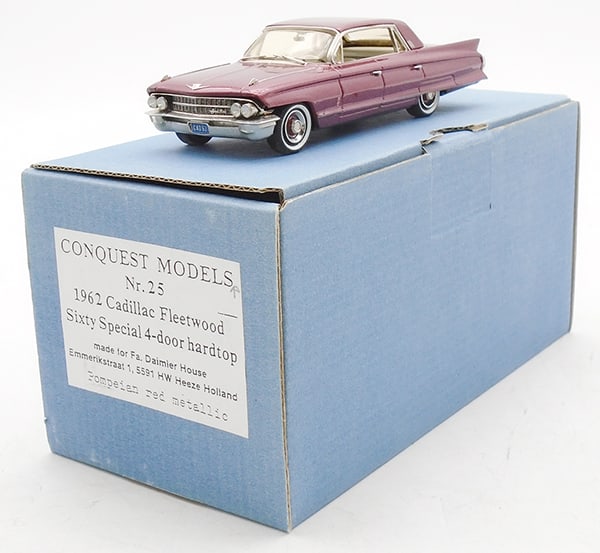 CONQUEST MODELS #25 1962 CADILLAC FLEETWOOD (1 of 2)