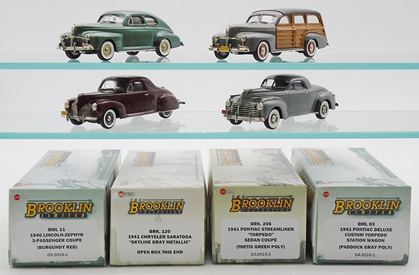4 BROOKLIN MODEL AUTOS (1 of 2)
