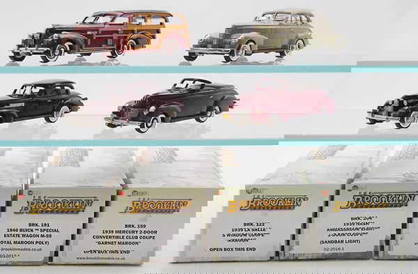 4 BROOKLIN MODEL AUTOS (1 of 2)