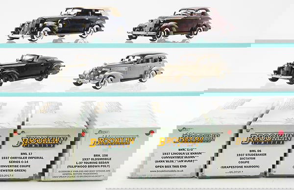 4 BROOKLIN MODEL AUTOS (1 of 2)