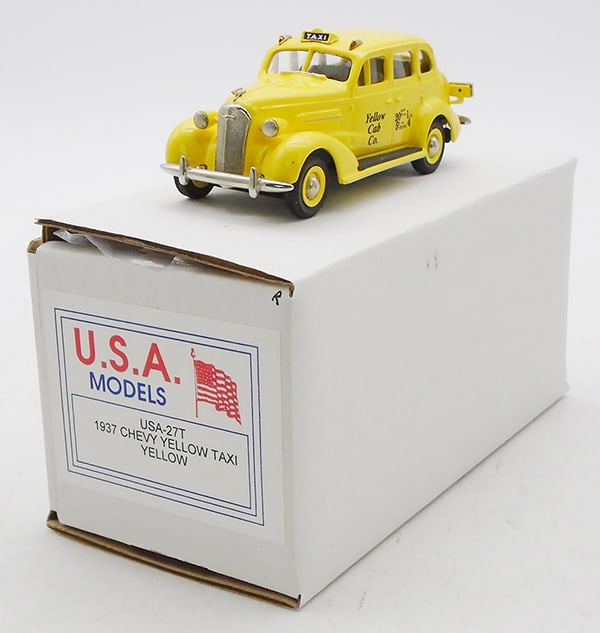 USA MODELS 27T 1937 CHEVROLET YELLOW TAXI (1 of 2)