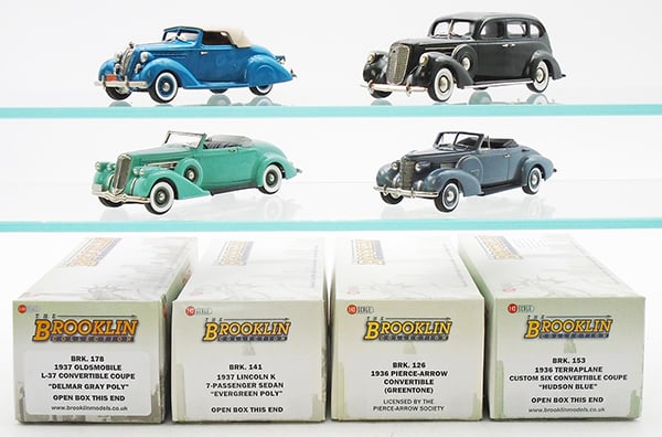 4 BROOKLIN MODEL AUTOS (1 of 2)