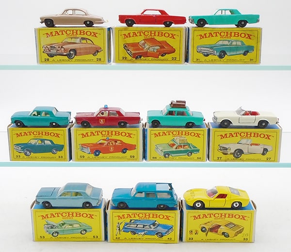 10 MATCHBOX VEHICLES (1 of 2)