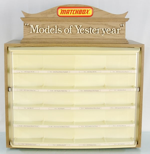 MATCHBOX MODELS OF YESTERYEAR DISPLAY (1 of 2)