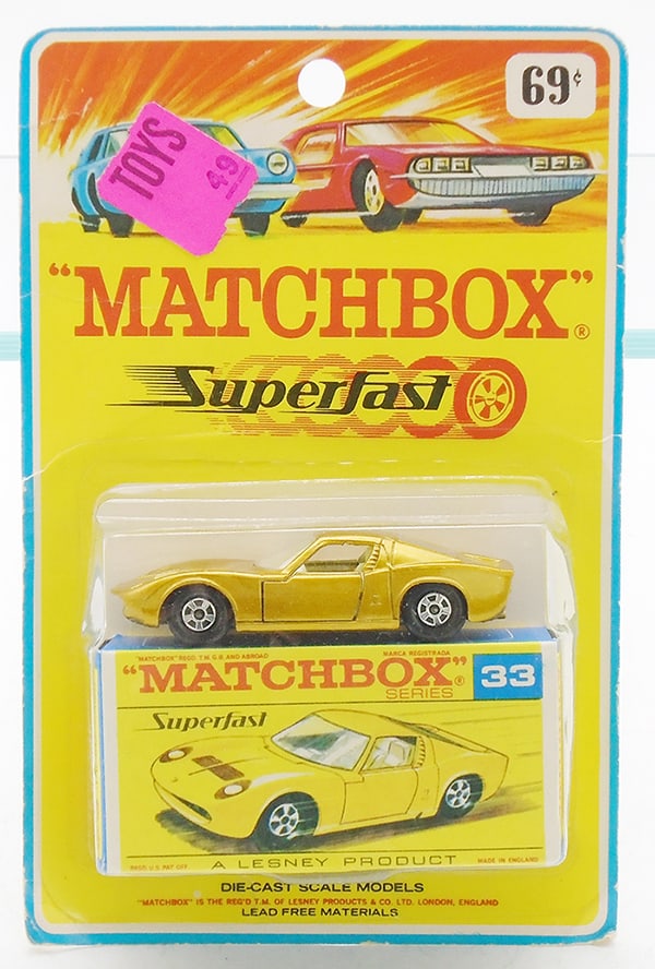 MATCHBOX SF 33A1 LAMBORGHINI BLISTER PACK (1 of 1)