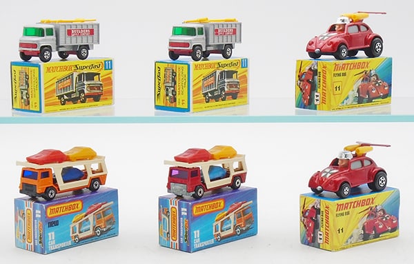 6 MATCHBOX SUPERFAST #11 VEHICLES (1 of 2)