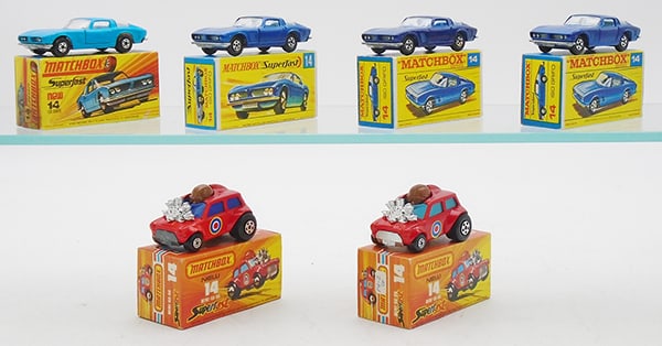 6 MATCHBOX SUPERFAST #14 VEHICLES (1 of 2)