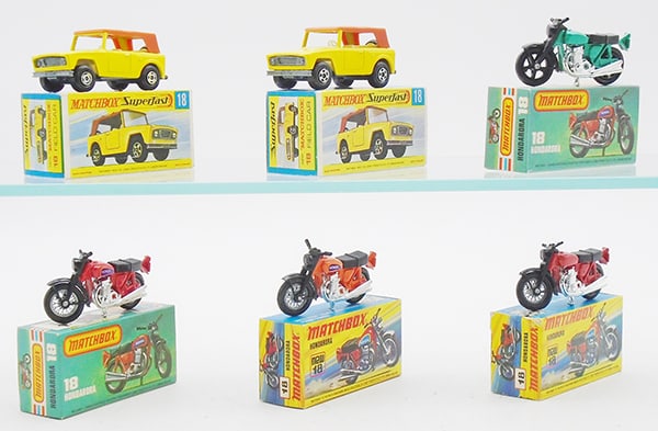 6 MATCHBOX SUPERFAST #18 VEHICLES (1 of 2)