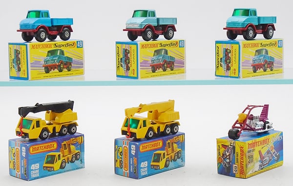 6 MATCHBOX SUPERFAST #49 VEHICLES (1 of 2)