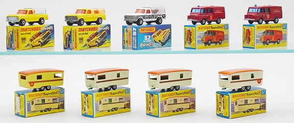 9 MATCHBOX SUPERFAST #57 VEHICLES (1 of 2)