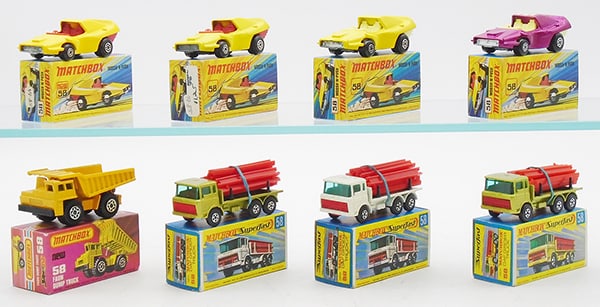 8 MATCHBOX SUPERFAST #58 VEHICLES (1 of 2)