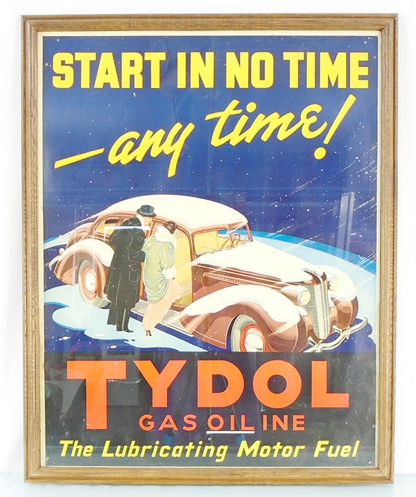 TYDOL GASOLINE SIGN (1 of 2)