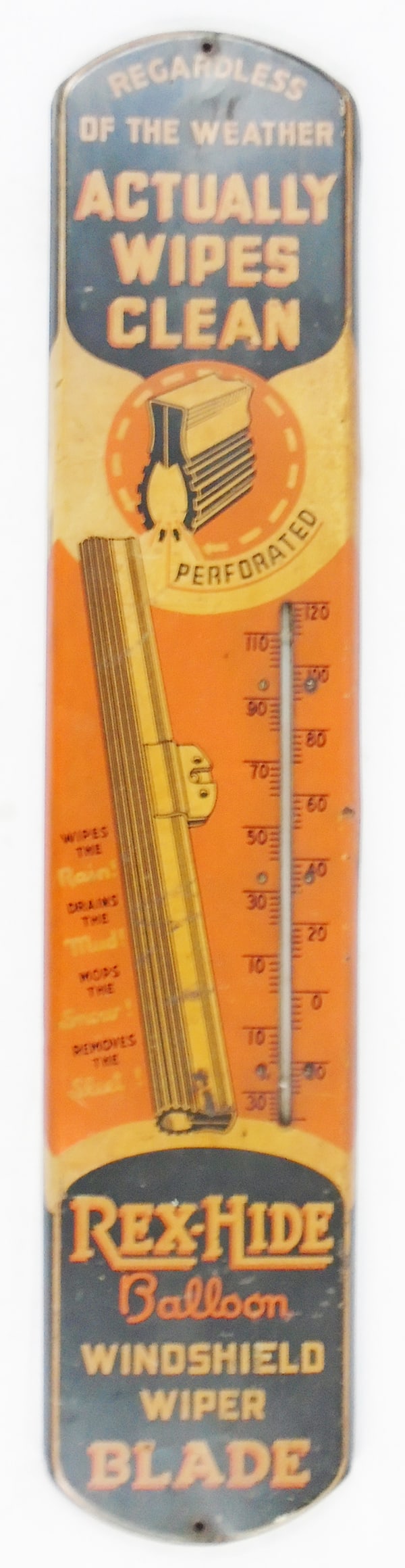 REX-HIDE WINDSHIELD BLADES THERMOMETER (1 of 2)