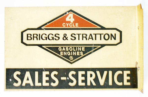 BRIGGS & STRATTON FLANGED SIGN (1 of 2)