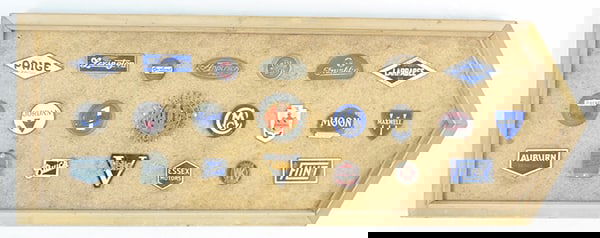 22 VINTAGE AUTO EMBLEMS (1 of 2)