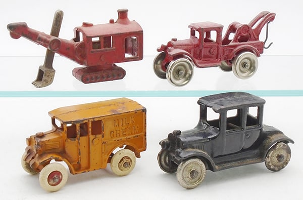 4 CAST IRON VEHICLES (1 of 2)