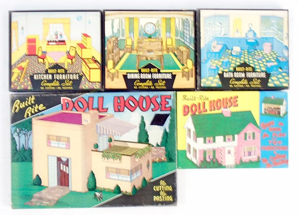 5 BUILT RITE DOLL HOUSE SETS (1 of 2)