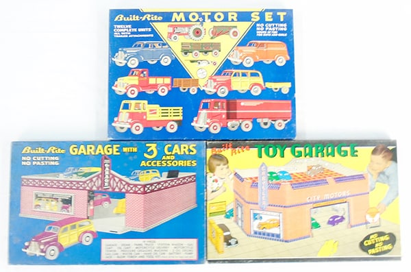 3 BUILT RITE AUTOMOBILE SETS (1 of 2)