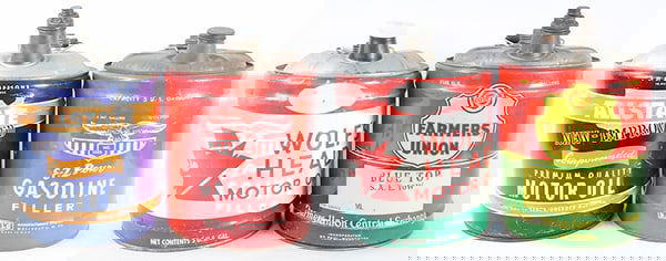 4 FIVE-GALLON OIL CANS (1 of 2)