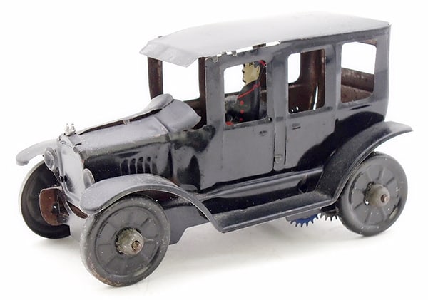 MARX MODEL T: litho tin, windup working, 7" long, black version, C7.