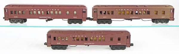 3 LIONEL MADISON CARS (1 of 2)