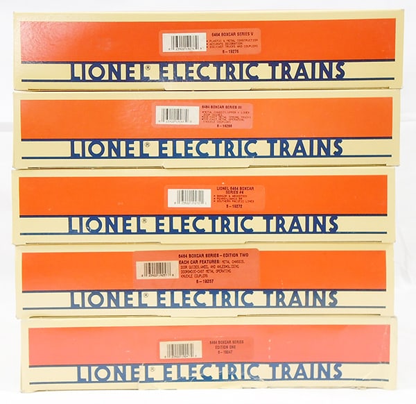 5 LIONEL 3-PACK 6464 BOX CAR SETS (1 of 1)
