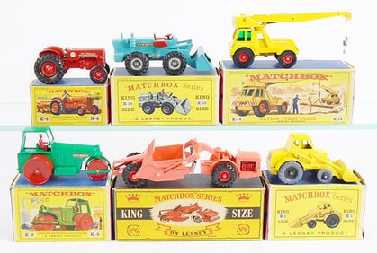6 MATCHBOX KING SIZE VEHICLES