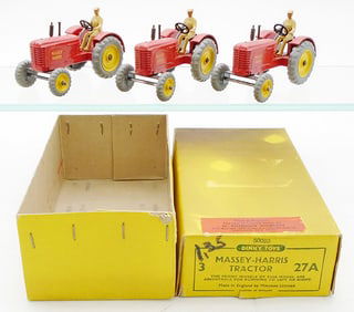 DINKY 27A MASSEY-HARRIS TRACTOR TRADE PACK