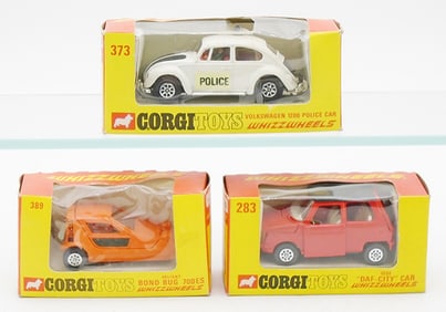 3 CORGI WHIZZ WHEEL VEHICLES