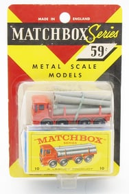 MATCHBOX 10D1 PIPE TRUCK BLISTER PACK