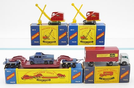 4 MATCHBOX MAJOR PACK VEHICLES