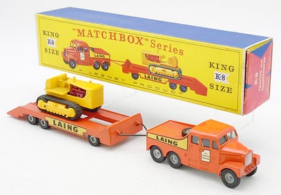 MATCHBOX K8A1 TRACTOR & TRANSPORTER