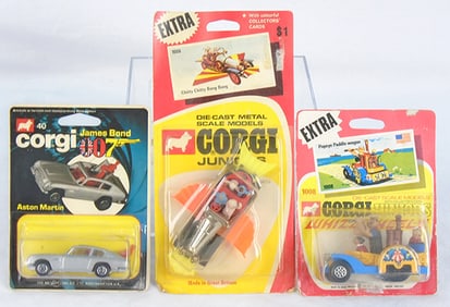 3 CORGI JUNIOR BLISTER PACKS