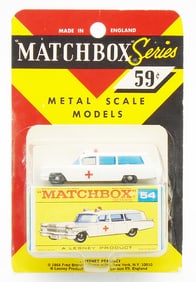 MATCHBOX 54B2 CADILLAC AMBULANCE BLISTER PACK