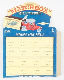 MATCHBOX 1967 MODELS OF YESTERYEAR DISPLAY
