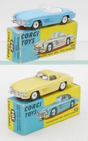 2 CORGI MERCEDES 300SL AUTOS