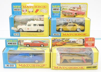 4 MATCHBOX KING SIZE VEHICLES
