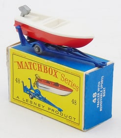 MATCHBOX 48B1 SPORTS BOAT & TRAILER