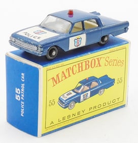 MATCHBOX 55B1 FORD FAIRLANE POLICE CAR
