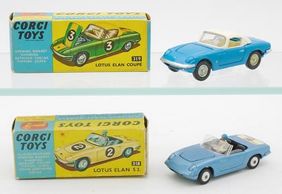 2 CORGI LOTUS ELANS