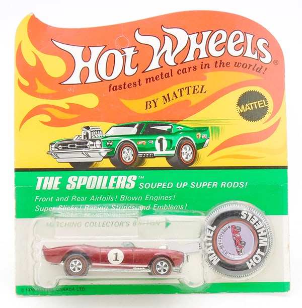 HOT WHEELS LIGHT-MY-FIREBIRD BLISTER PACK: dated 1969, Canadian issue, made in Hong Kong, factory sealed on orig card, C10.