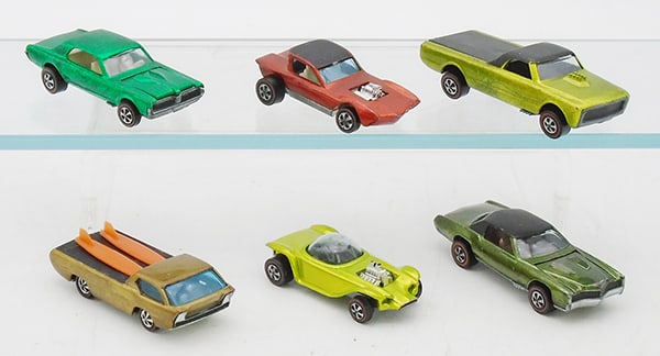 6 HOT WHEELS REDLINES (1 of 2)