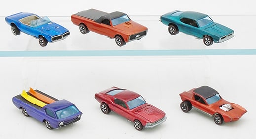 6 HOT WHEELS REDLINES