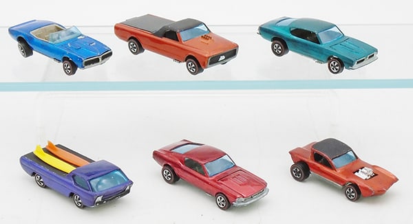 6 HOT WHEELS REDLINES (1 of 2)