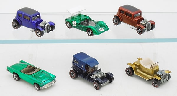 6 HOT WHEELS REDLINES (1 of 2)