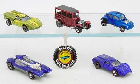 5 HOT WHEELS REDLINES