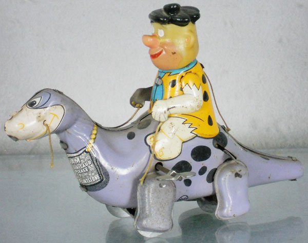 MARX DINO THE DINOSAUR: litho tin, windup working, 8" long, C5