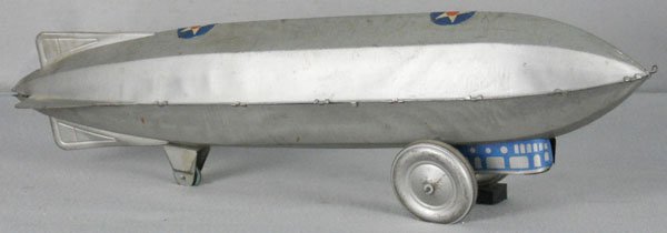 MARX ZEPPELIN: painted tin, 27" long, C6-7.